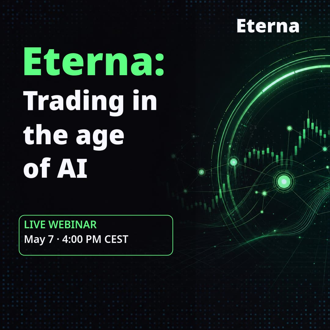 Eterna: Trading in the age of AI webinar cover